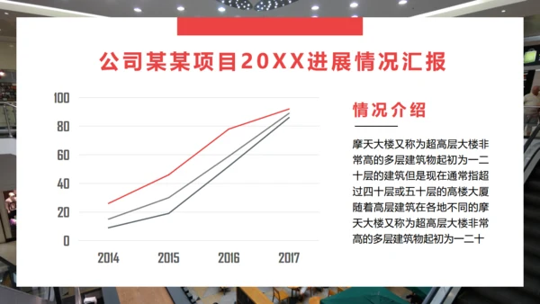 红色项目工作计划总结汇报商务通用PPT模板