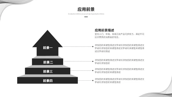 简约黑白流体线条毕业答辩毕业论文学术报告开题报告ppt模板
