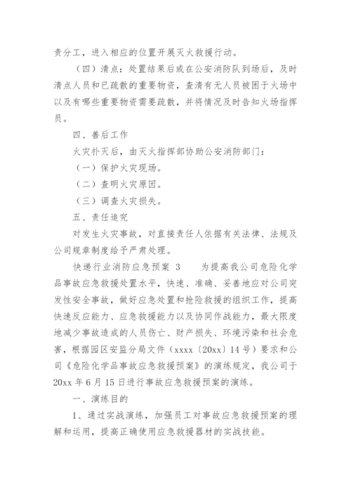 快递行业消防应急预案.docx