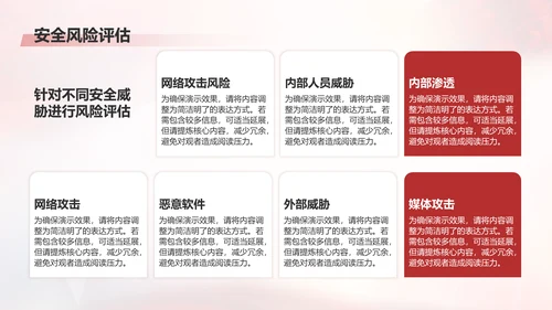 红色党政风政府机关国家安全工作指南PPT模板