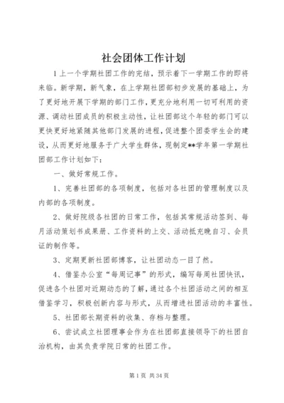 社会团体工作计划.docx