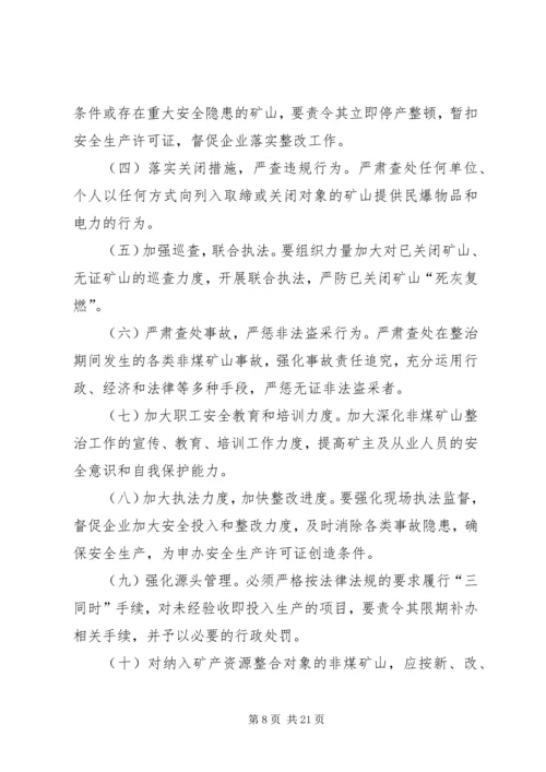 非煤矿山行业领域专项整治工作方案.docx