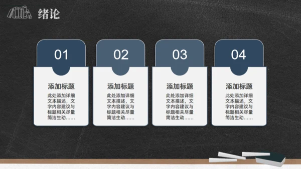 黑板背景粉笔字毕业论文答辩通用PPT模板