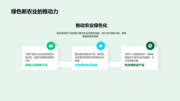 绿色购物指南PPT模板