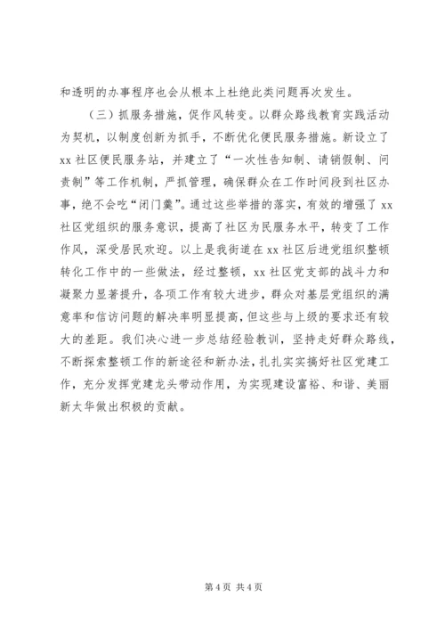 社区后进党组织整改报告 (2).docx