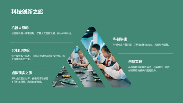 绿色商务风研学旅行宣传介绍PPT模板