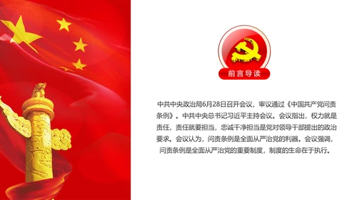 学习贯彻《问责条例》PPT党课