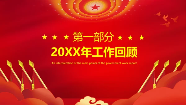 全国两会政府工作报告要点解读PPT