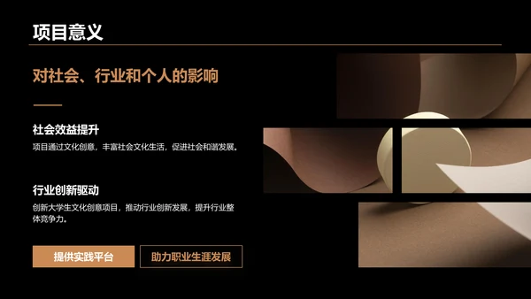 橙色时尚/奢华大学生创新创业计划书PPT模板