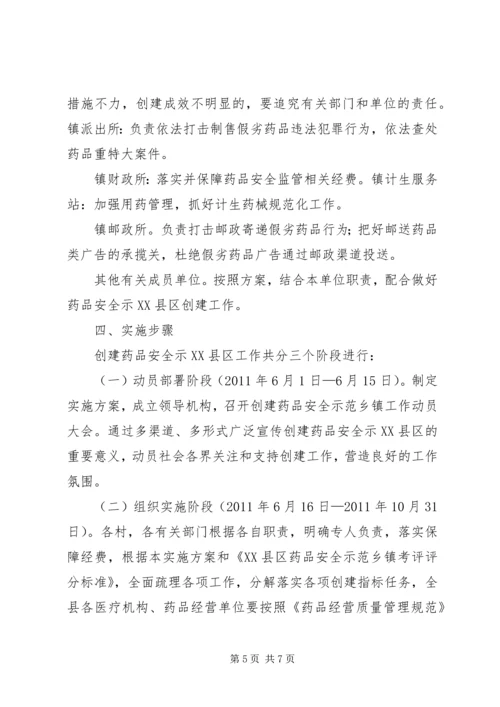 食品药品示范乡镇创建方案 (2).docx