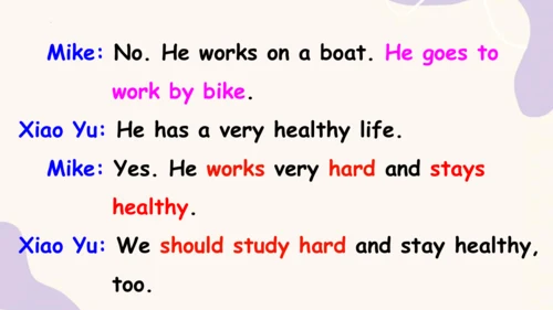 Unit 5 What does he do? PB Let's talk 课件+素材(共32张PP