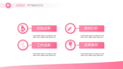 粉色丝带妇科工作总结汇报动态PPT