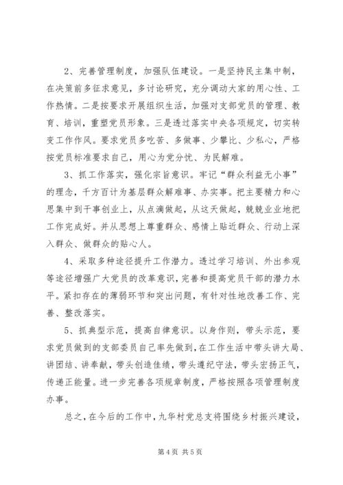 实施乡村振兴战略专项巡察整改专题组织生活会对照检查材料.docx