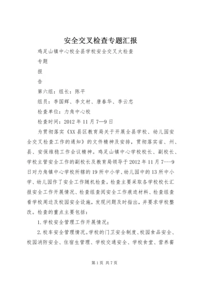 安全交叉检查专题汇报.docx