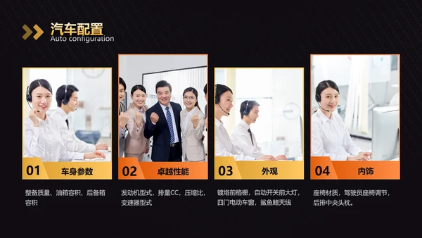 扁平风黄色汽车行业通用培训PPT