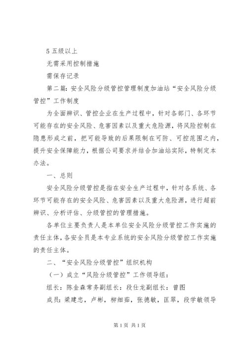 XX公司安全风险分级管控管理制度.docx
