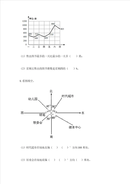 2022六年级上册数学期末测试卷往年题考