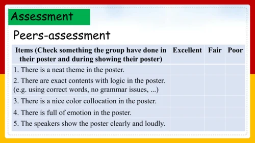 Module 2 My family Unit 4 Promotion and Assessment