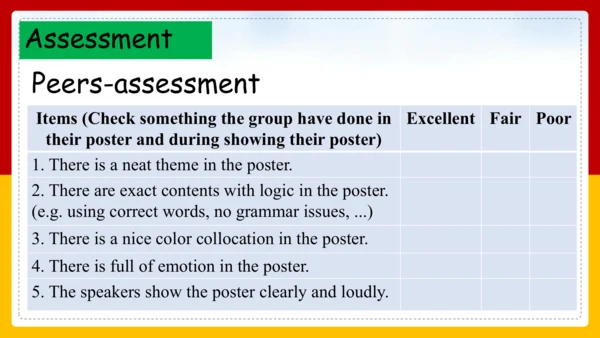 Module 2 My family Unit 4 Promotion and Assessment