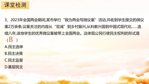 3.2参与民主生活 课件(共30张PPT)