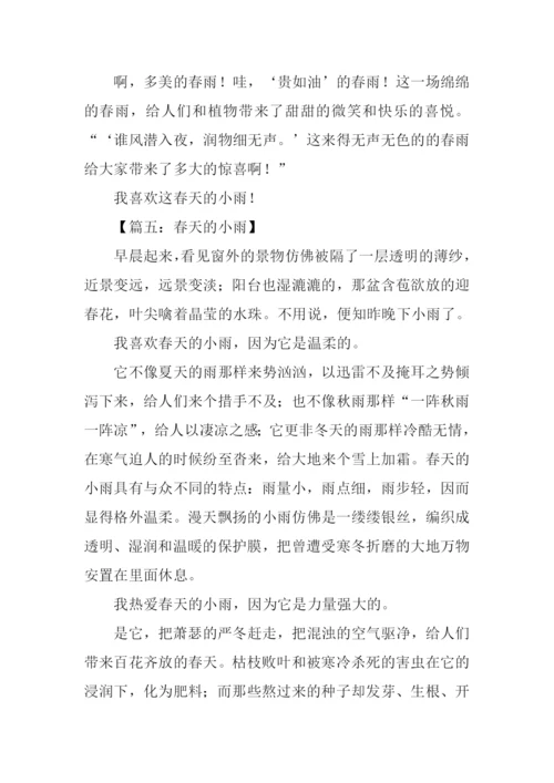 春天的小雨作文500字.docx