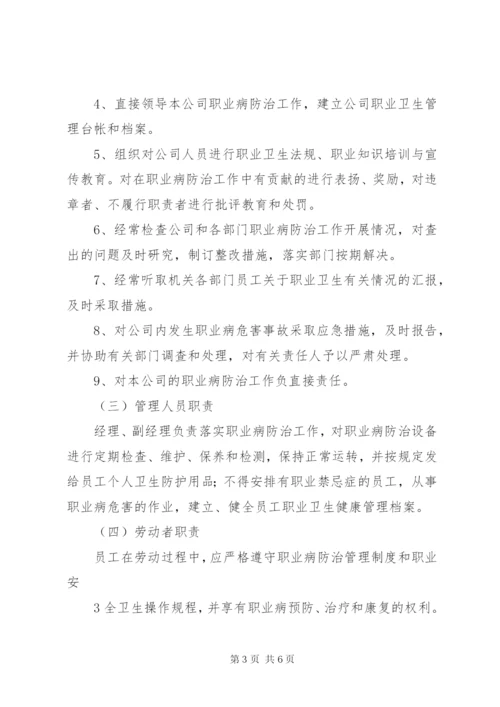 职业病危害防治责任制度(上墙).docx