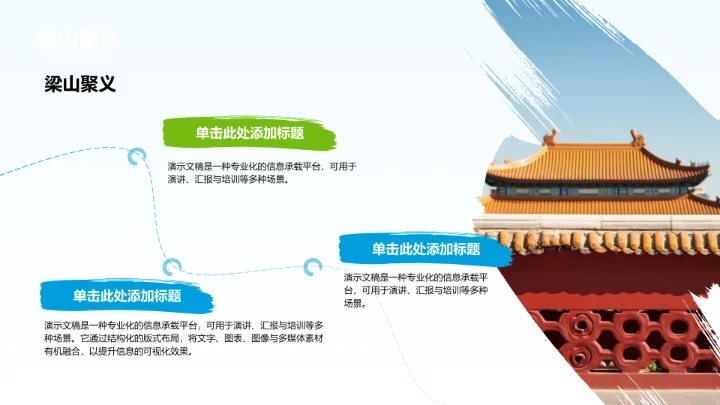 水浒传人物情节介绍PPT模板