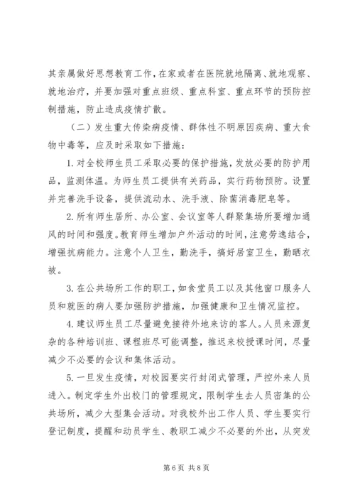 亭隆小学突发公共卫生事件应急处理工作预案.docx