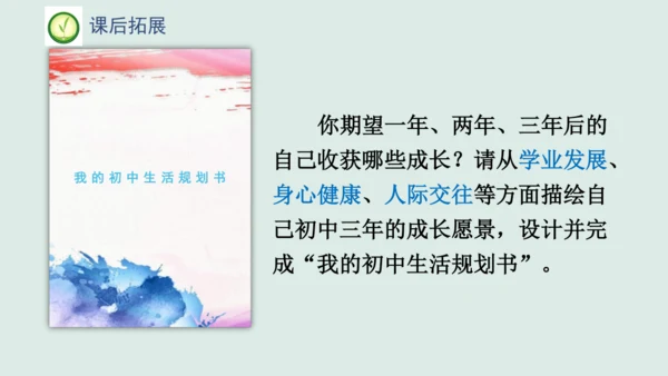 【2024新教材】1.2规划初中生活课件(共31张PPT)