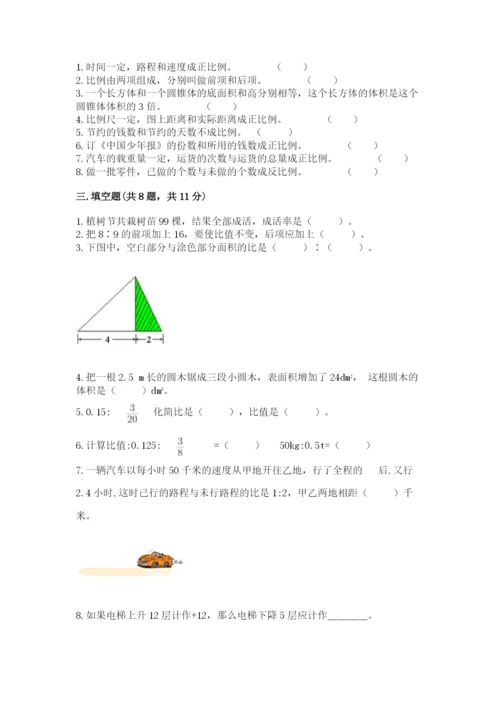 人教版六年级下册数学期末测试卷精品【满分必刷】.docx