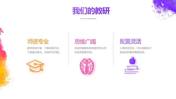 炫彩极简美术绘画教学工作总结PPT动态模板