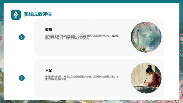 绿色中国风汉语言文学专业大学生职业生涯规划发展展示PPT模版