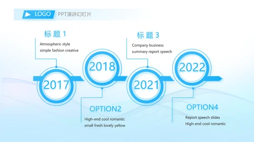 蓝色大气年中工作总结商务动态PPT