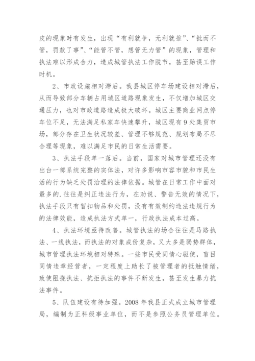 城市管理工作调研报告.docx