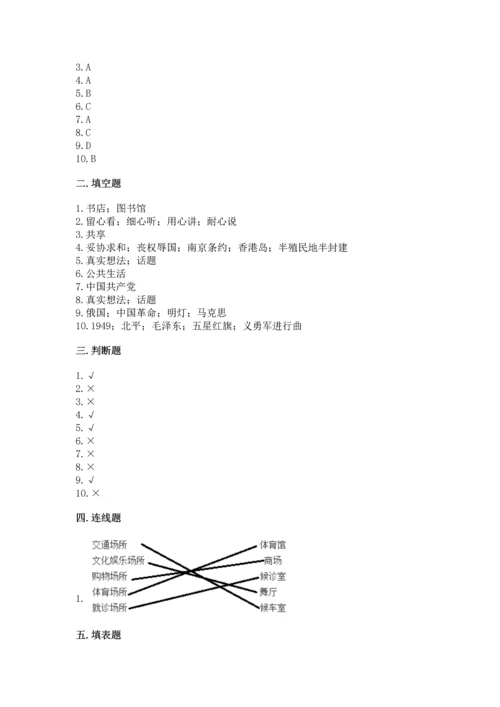 部编版五年级下册道德与法治期末测试卷附答案（夺分金卷）.docx