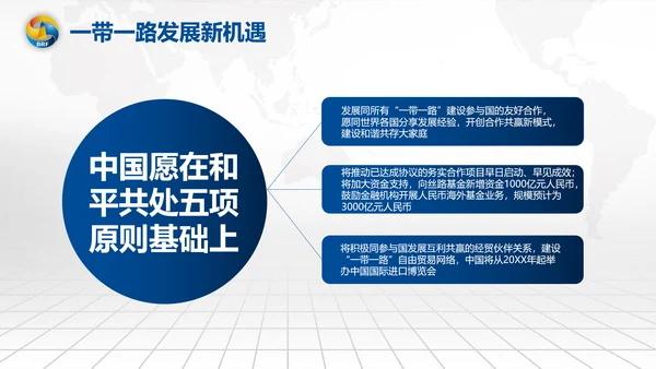 全球一带一路国际合作高峰论坛PPT模板