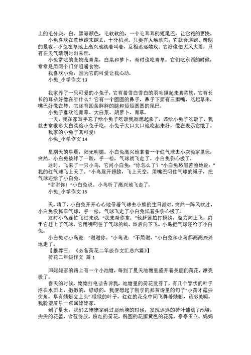 二年级下册作文3篇 2