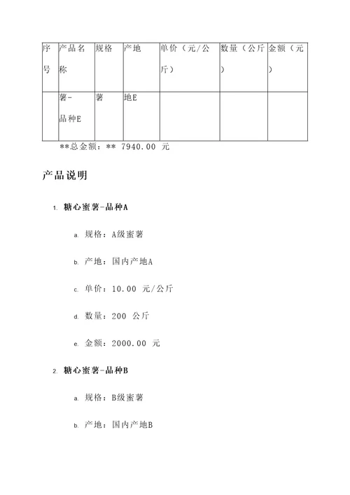 现在糖心蜜薯报价单