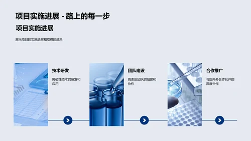 生物医疗述职报告PPT模板