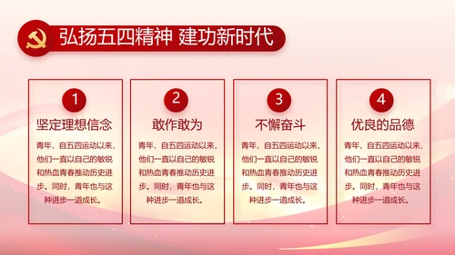 青春正能量团委五四青年节共青团PPT