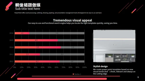 高端商务渐变红科技汇报总结通用PPT模板