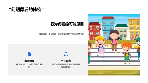 幼儿行为问题指导报告PPT模板