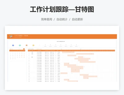 工作计划跟踪—甘特图