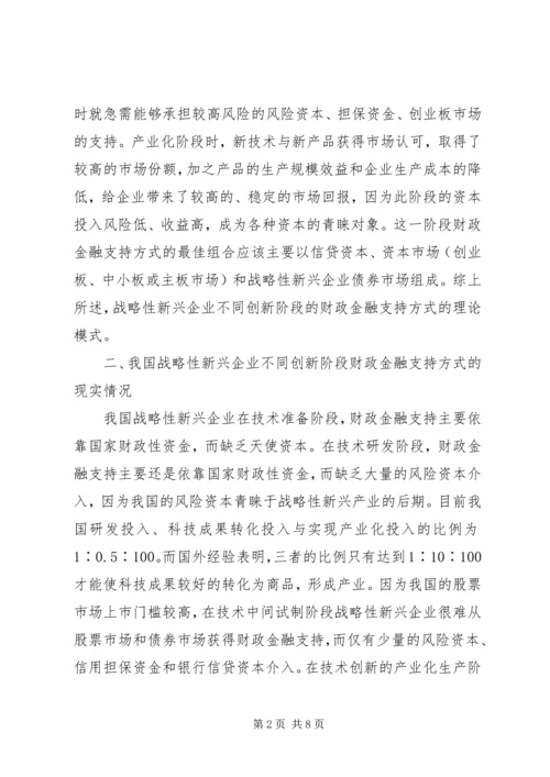 企业财政金融支持模式分析.docx