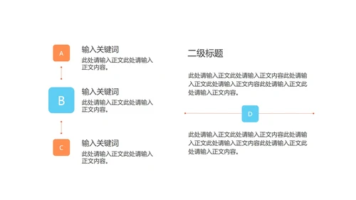 橙色扁平风工作总结汇报PPT模板