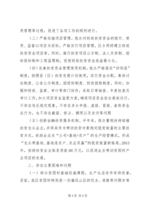 扶贫办XX年上半年工作总结及下半年工作计划 (3).docx