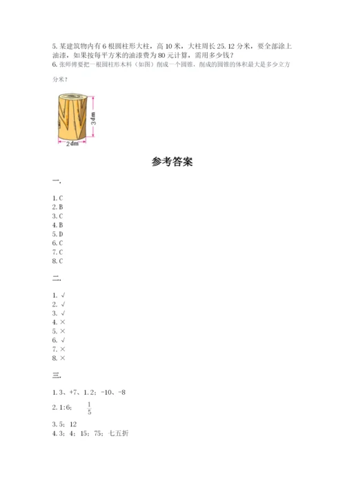 小升初数学综合练习试题及参考答案（培优）.docx