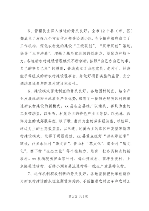 关于加快推进新农村建设的调研报告.docx