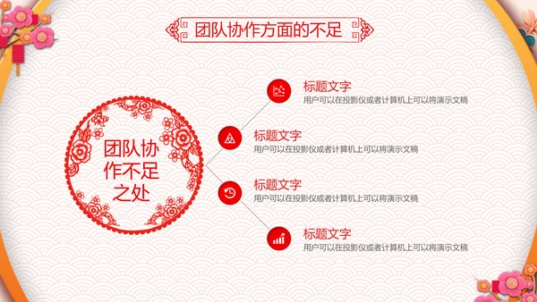 剪纸2019新年计划年终总结述职PPT