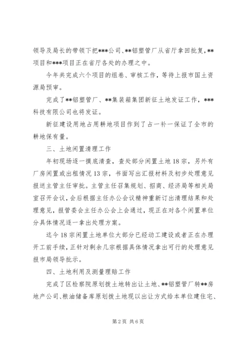 国土资源局工作报告 (6).docx